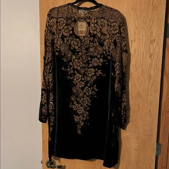 Coldwater Creek Black and Brown Floral Kimono - Picture 3 of 3